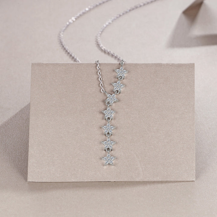 Luxury Minimalist Moissanite Pendant Necklace – Gold-Plated S925 Silver