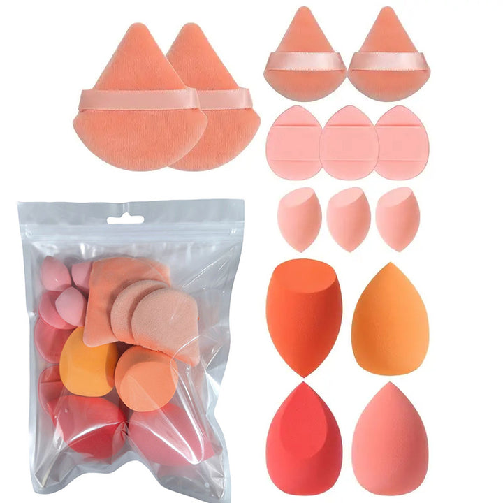 💄✨ 14-Piece Ultra-Soft Makeup Sponge Set