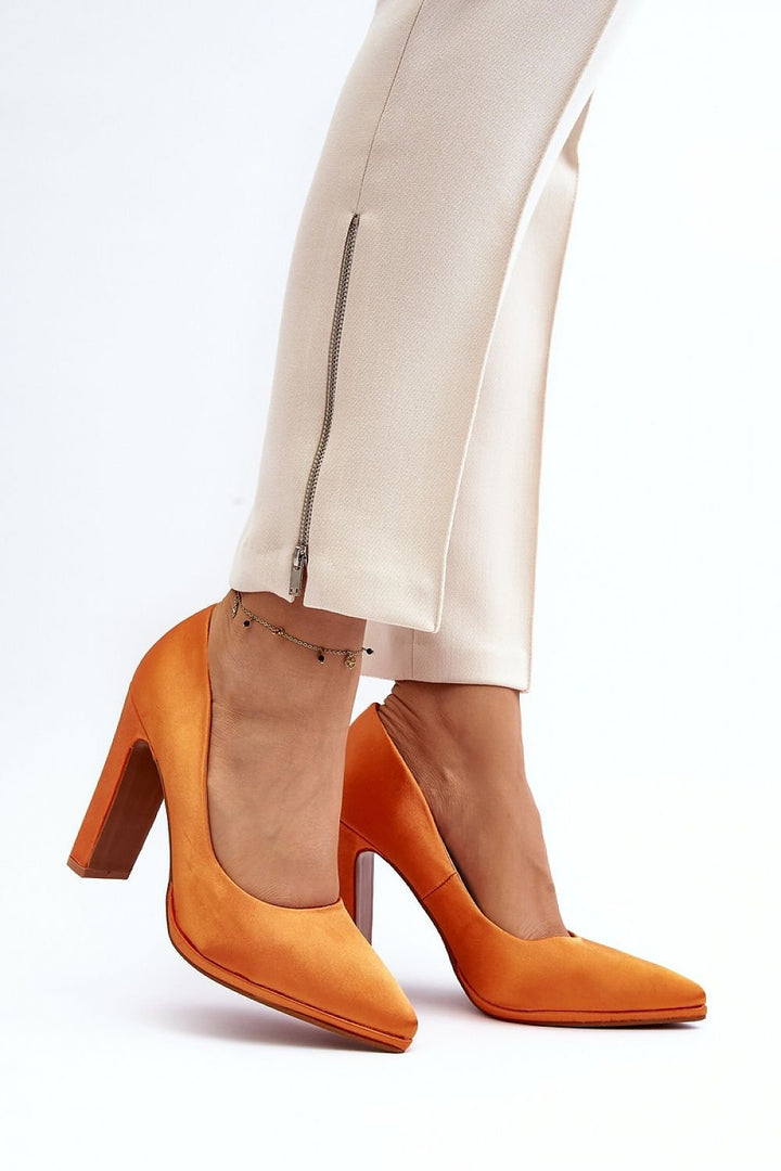 Block heel pumps Step in style