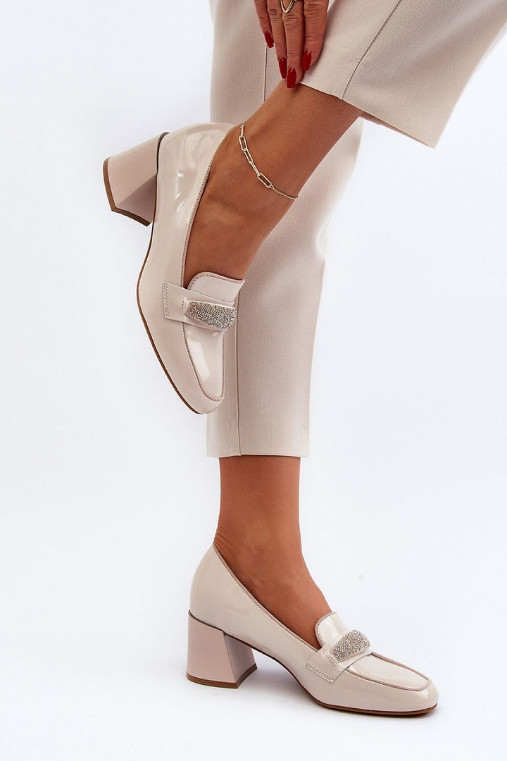 Block heel pumps Step in style