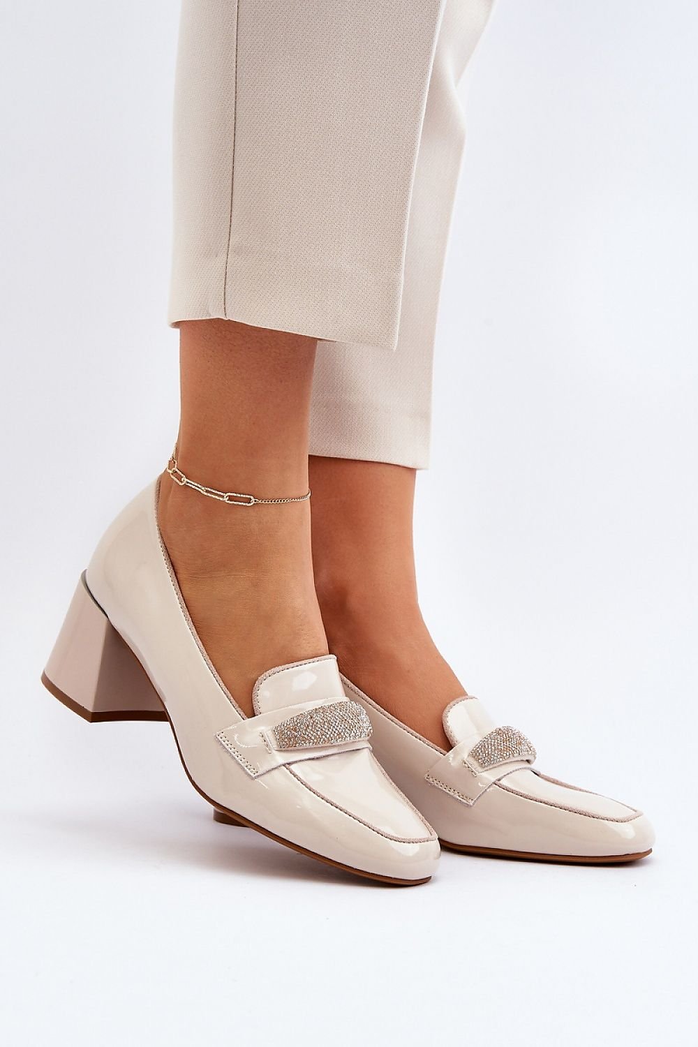 Block heel pumps Step in style