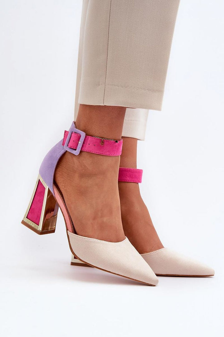 Block heel pumps Step in style