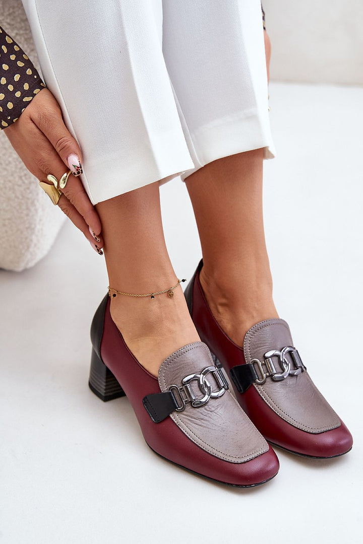 Block heel pumps Step in style