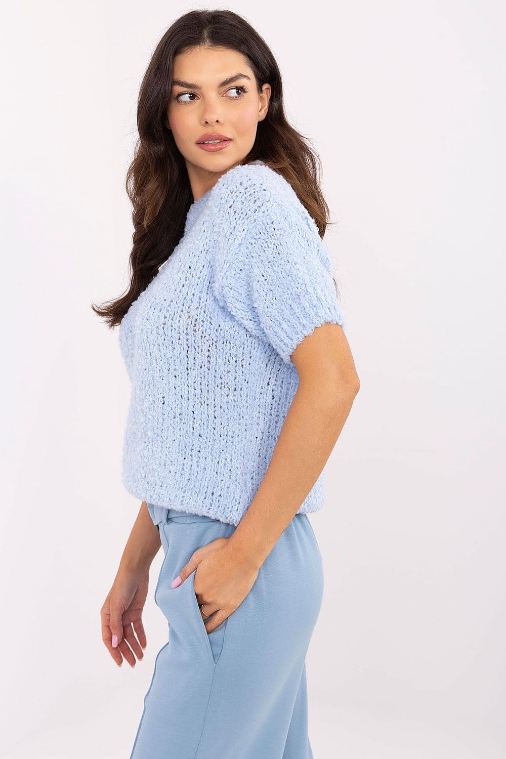  Short sleeve sweater model 206943 Italy Moda 