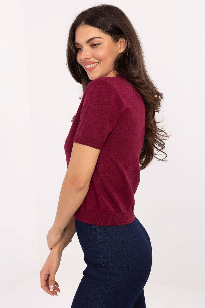  Short sleeve sweater model 219594 Factory Price 