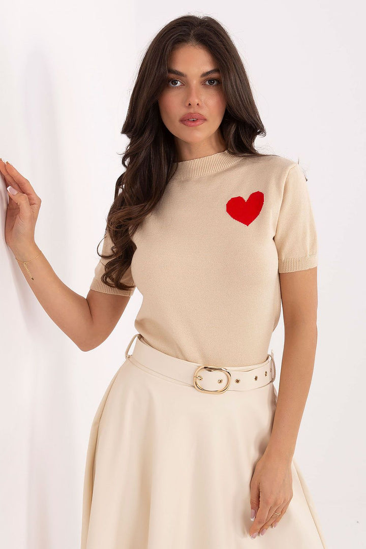  Short sleeve sweater model 219595 Factory Price 