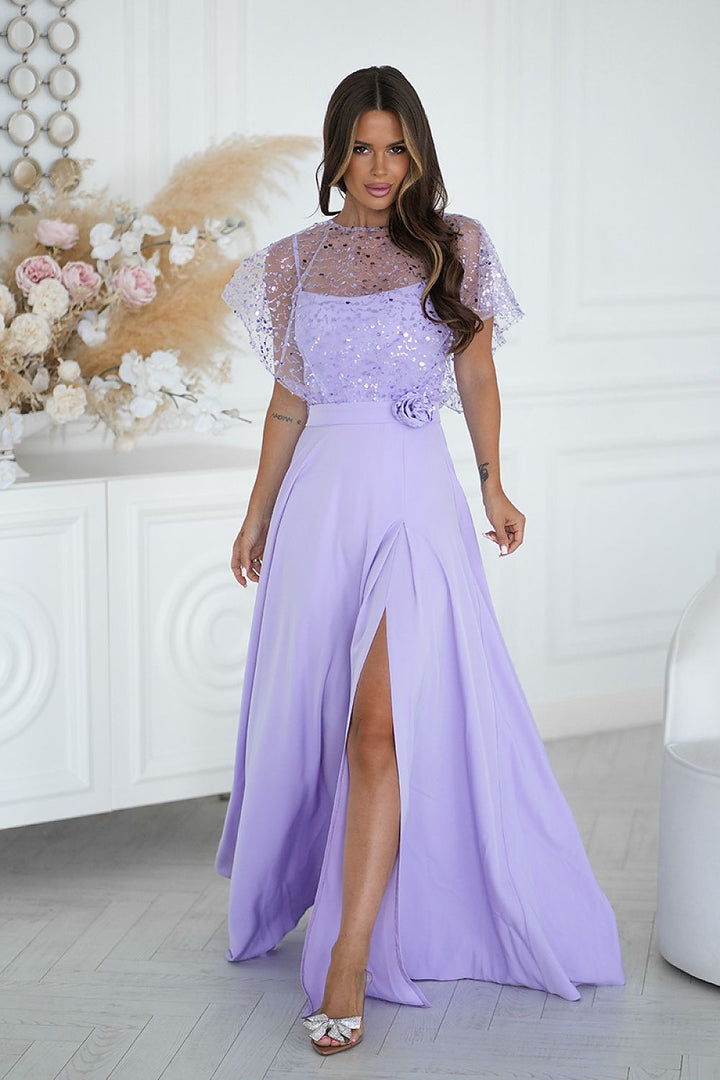  Long dress model 219693 Bicotone 