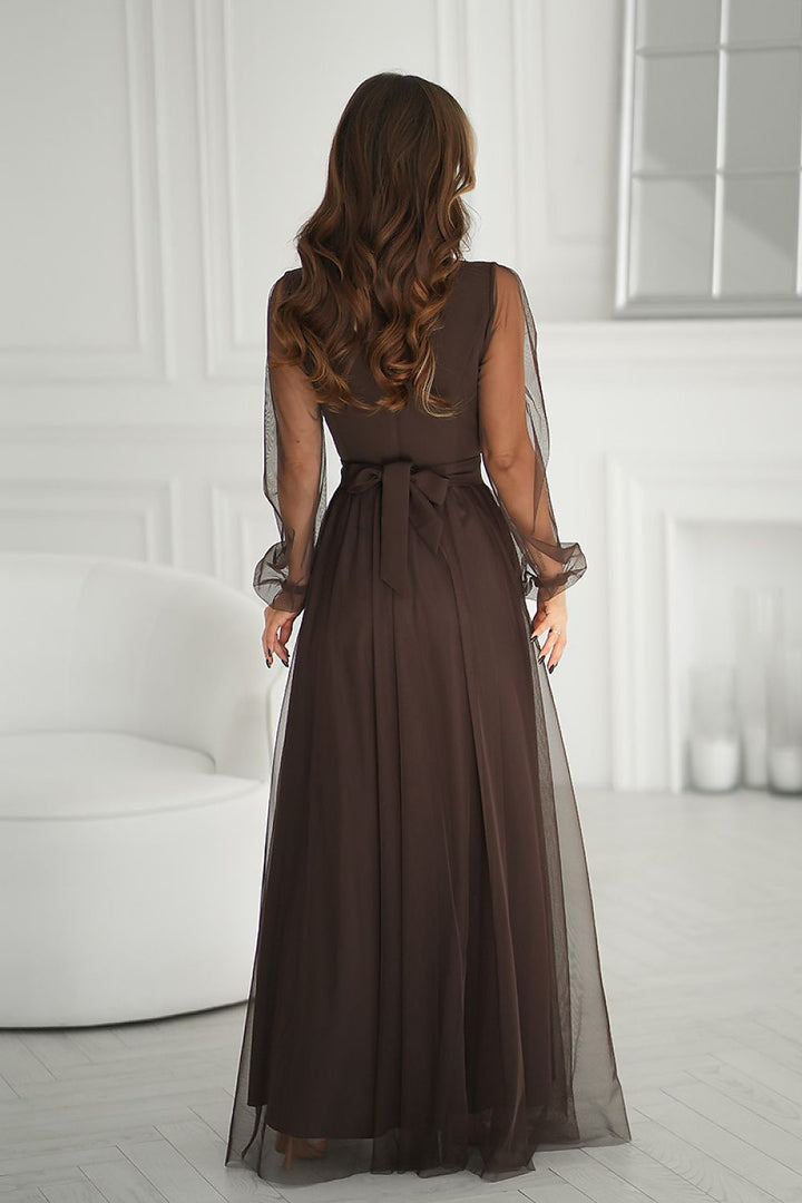  Long dress model 220610 Bicotone 