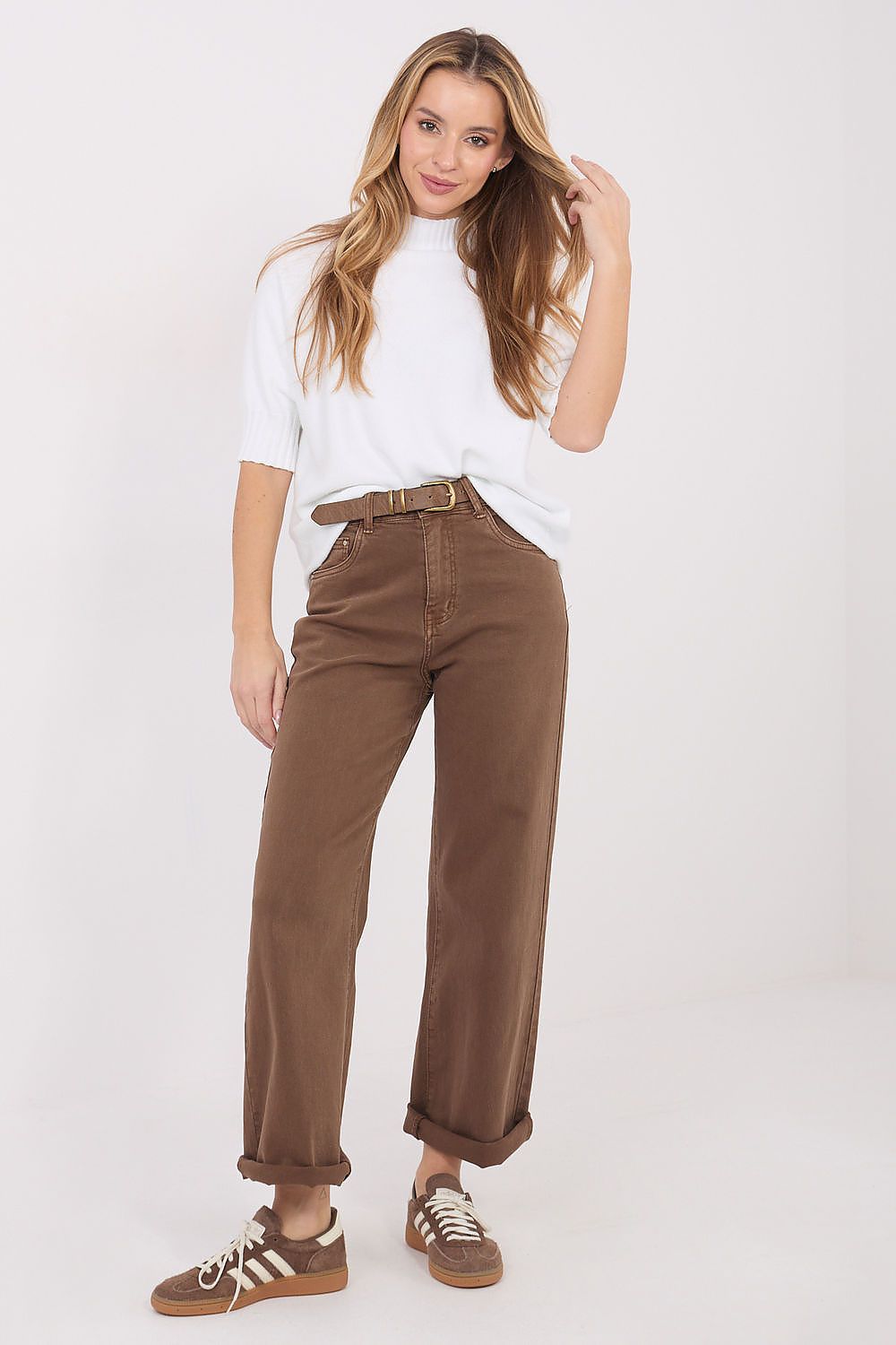  Short sleeve sweater model 222580 Italy Moda 