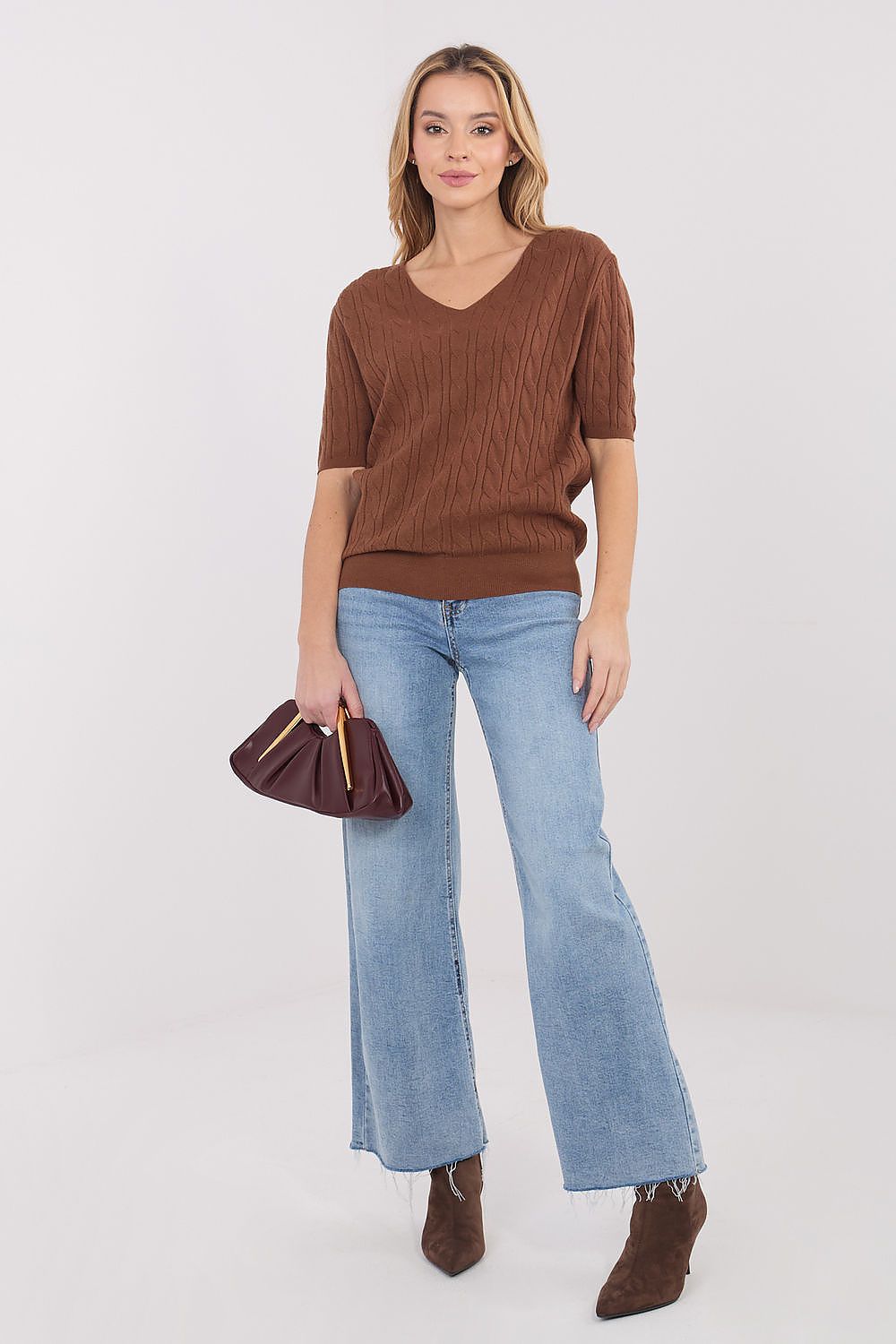  Short sleeve sweater model 222835 Factory Price 