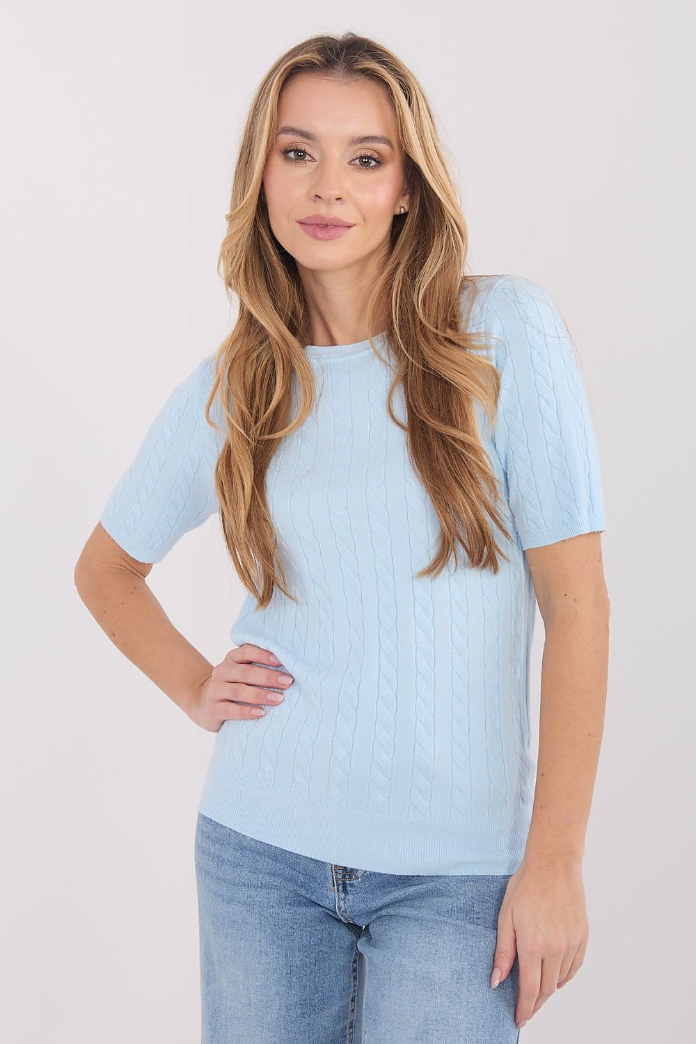  Short sleeve sweater model 222830 Factory Price 