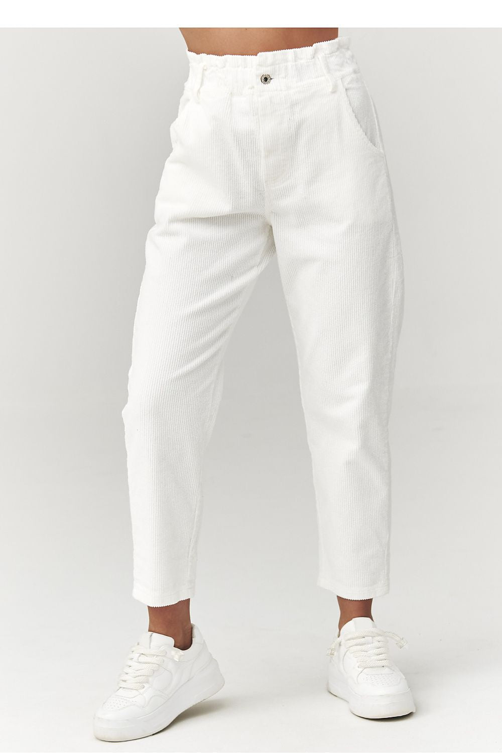  Women trousers model 223242 Makadamia 