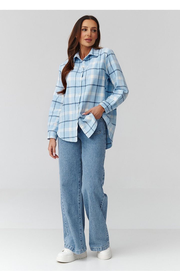  Long sleeve shirt model 224088 Makadamia 