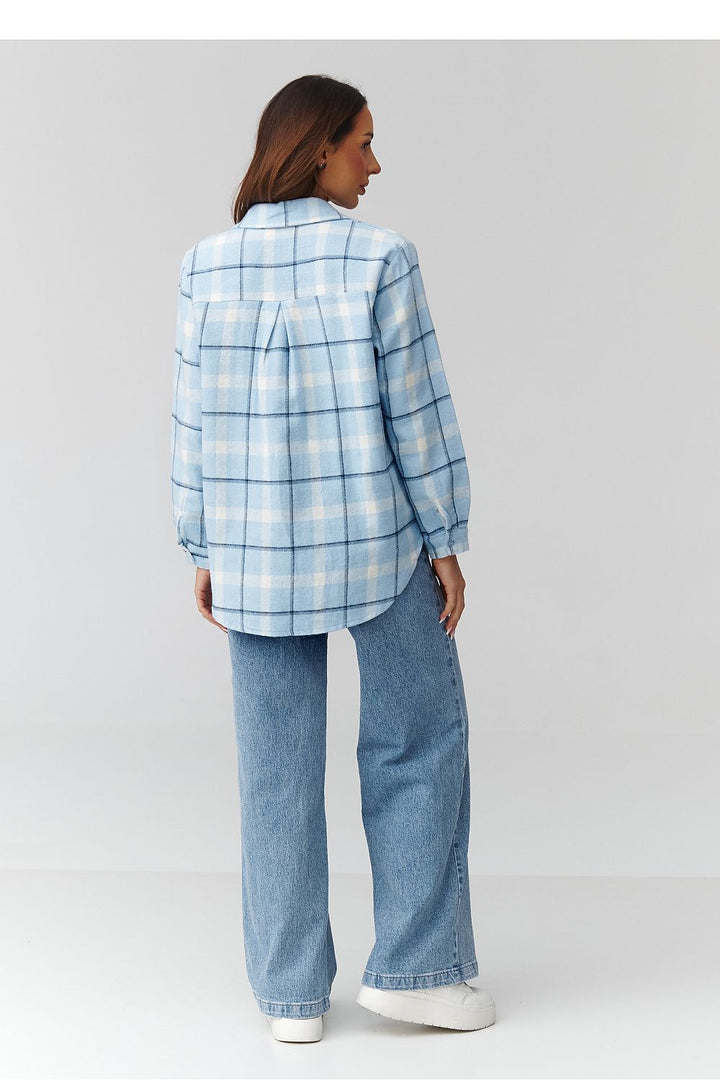  Long sleeve shirt model 224088 Makadamia 