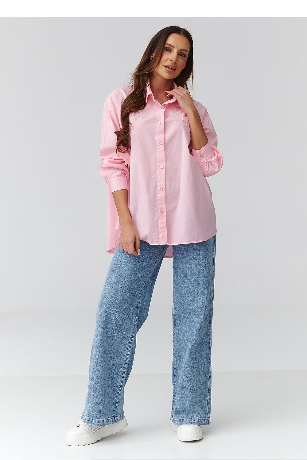  Long sleeve shirt model 224100 Makadamia 