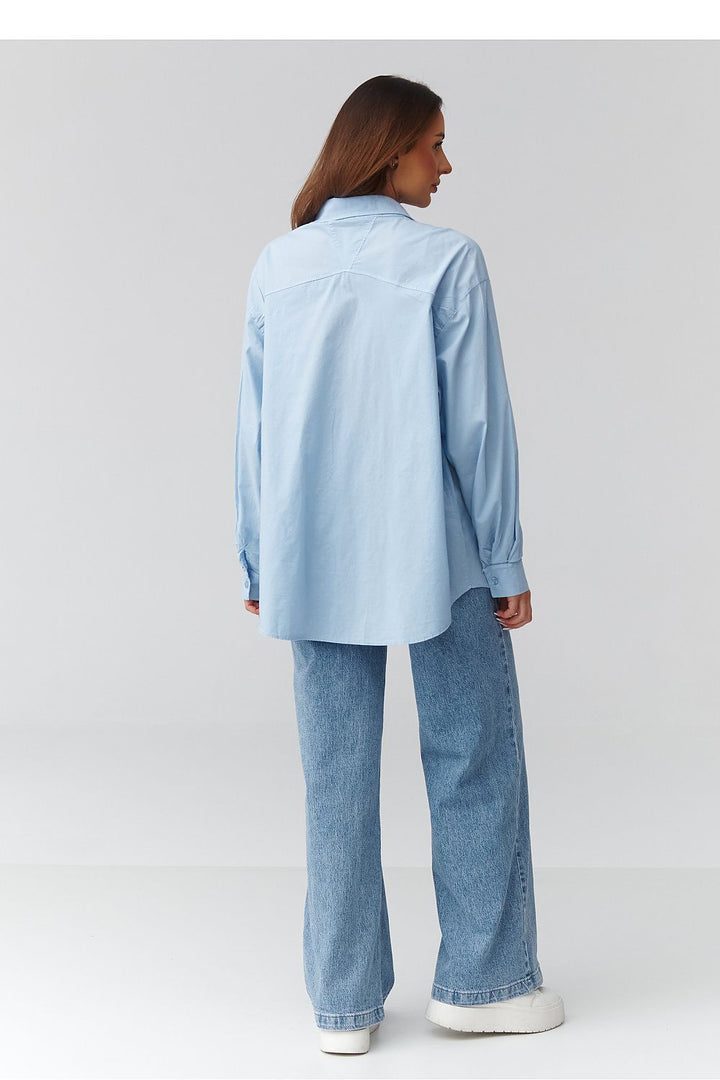  Long sleeve shirt model 224102 Makadamia 