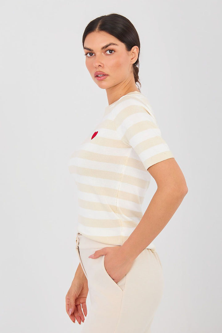  Short sleeve sweater model 224317 Factory Price 