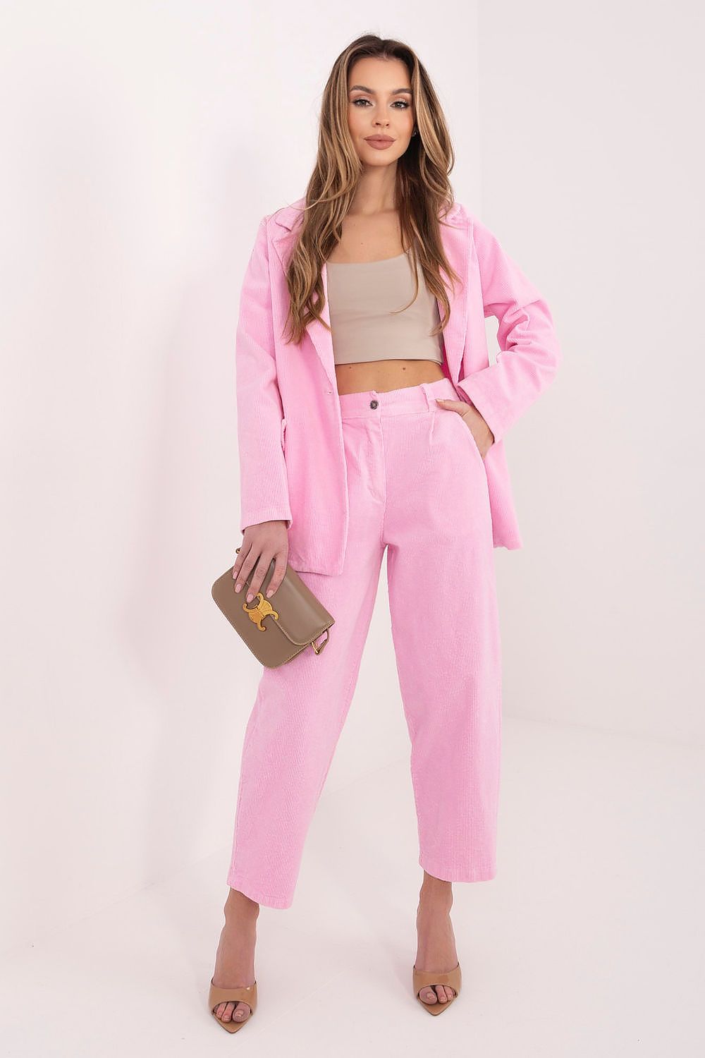  corduroy trousers model 224999 Rue Paris 