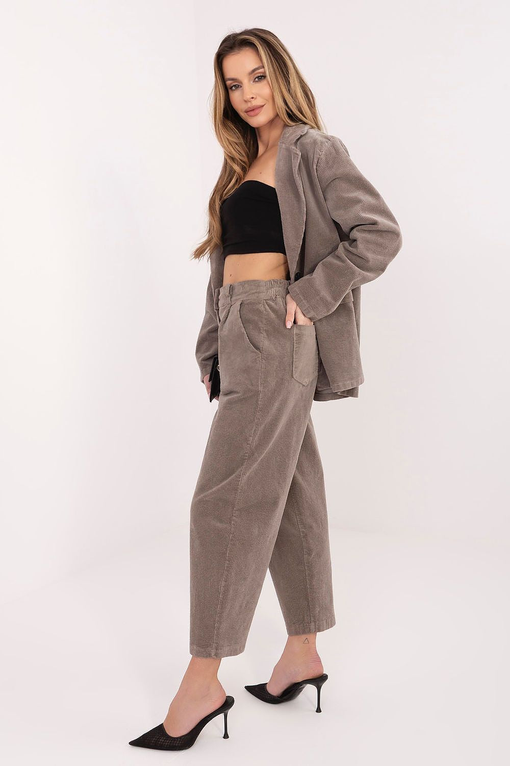  corduroy trousers model 225000 Rue Paris 