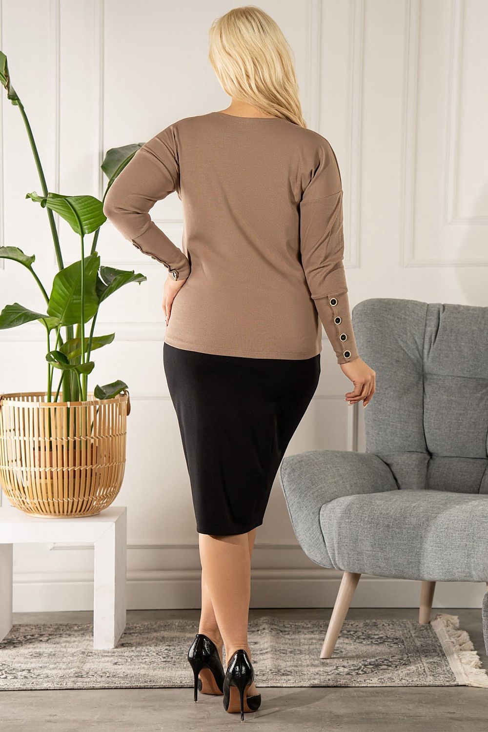 Plus size blouse Karko