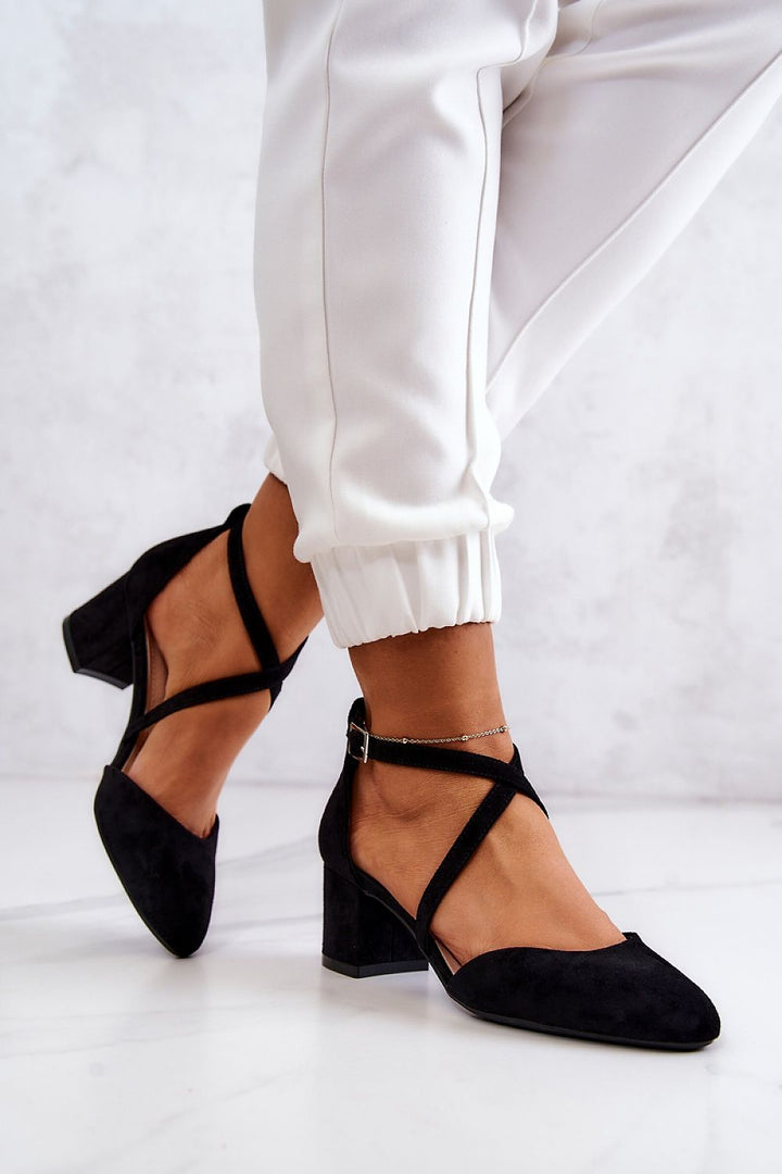 Block heel pumps Step in style