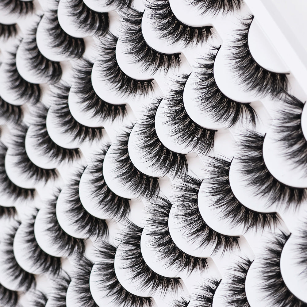 👁️✨ 3D False Eyelashes – Multi-Layered, Realistic, Soft & Comfortable
