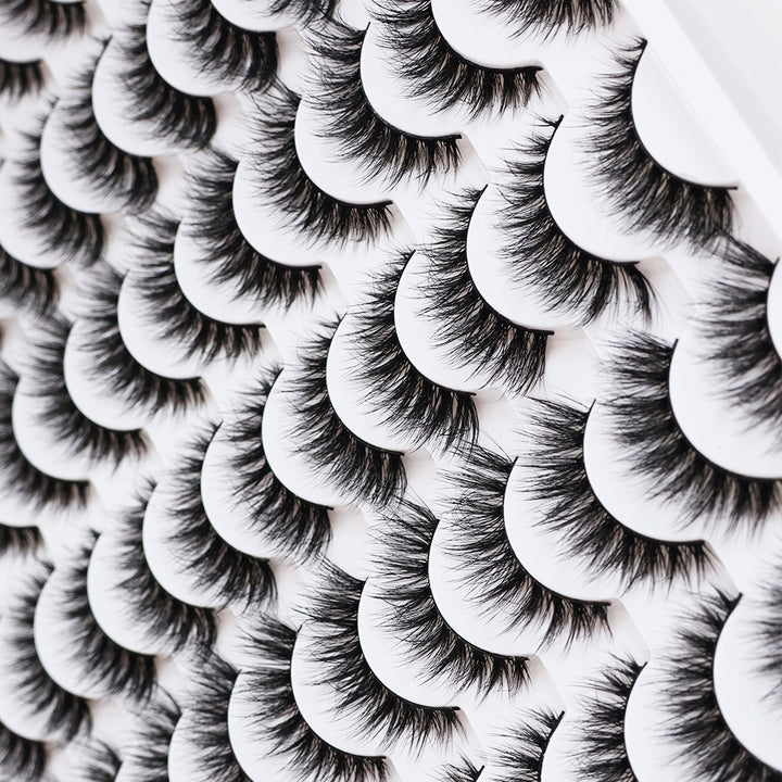 👁️✨ 3D False Eyelashes – Multi-Layered, Realistic, Soft & Comfortable