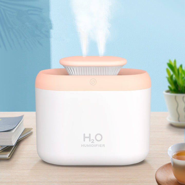 💧🌫️ Large-Capacity Dual-Jet Humidifier | Atomized Air Purifier for Home Use