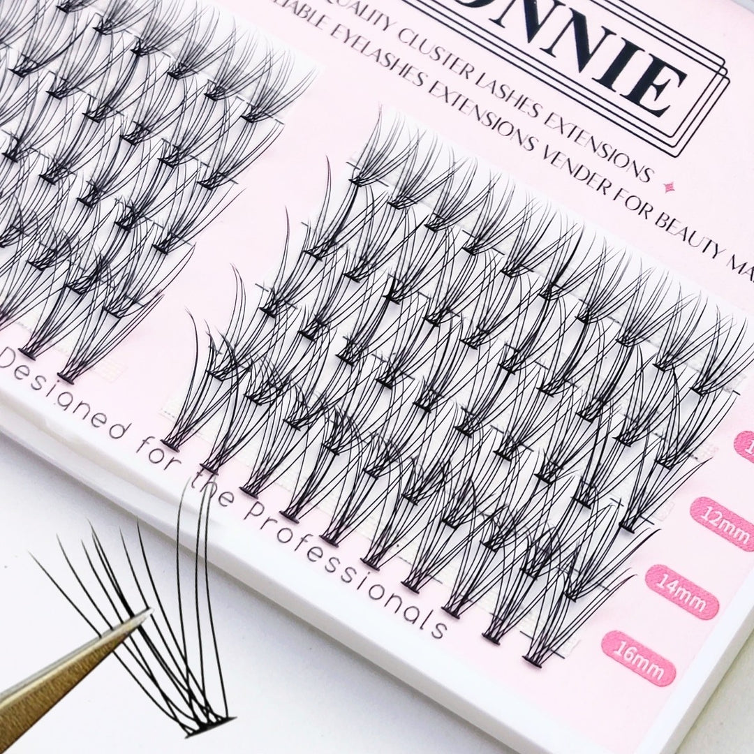 👁️✨ Thick Curly Eyelashes – Imitation Mink Volume Lash Set