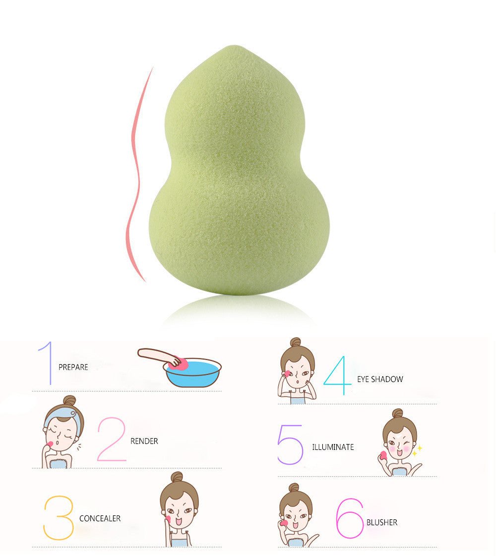 💄✨ Mini Soaking Big Puff | Non-Latex Wet & Dry Makeup Sponge Set (10PCS)