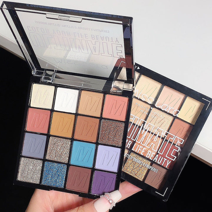 ✨ Pearl Waterproof Matte Eyeshadow Palette – Multi-Color Long-Lasting Makeup Set ✨