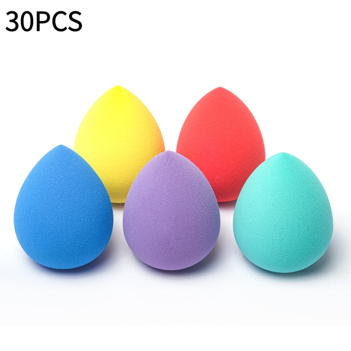 🥚💄 Solid Color Water Drop Makeup Sponge – Soft Beauty Egg Powder Puff (Wet & Dry Use)