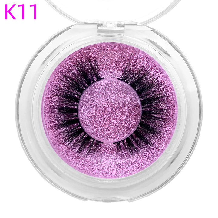 👁️✨ 8D Mink Hair False Eyelashes – Thick Handmade Volume Lash Set