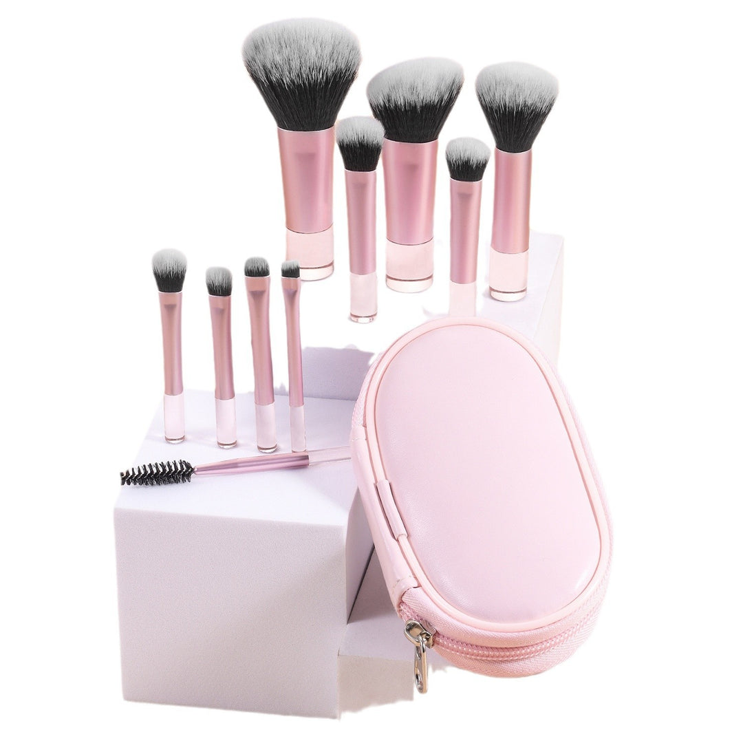 ✨ 10-Piece Makeup Brush Set — Crystal Handle Beauty Tools Kit 💄