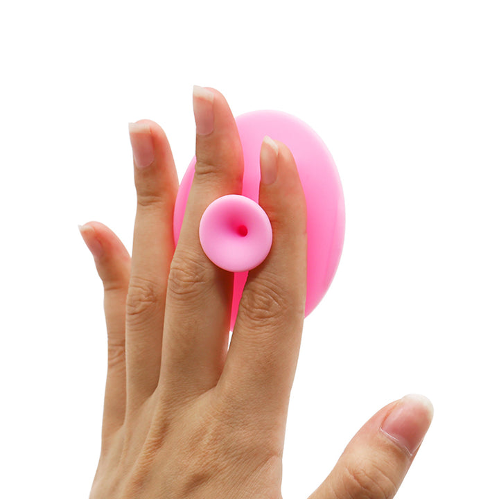 🧼💖 Silicone Oval Facial Brush | Gentle Cleansing & Skin Massage Tool