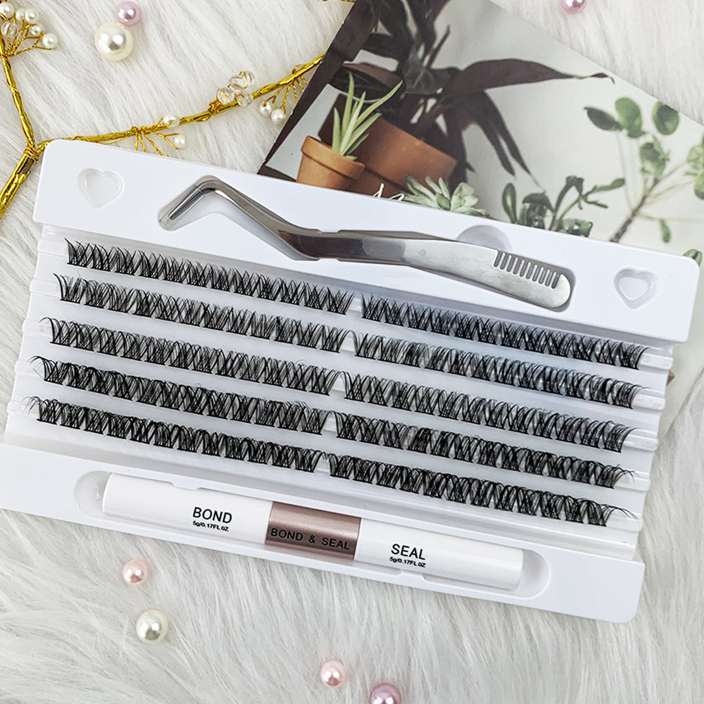👁️✨ Self-Grafting Single Cluster Eyelash Set – DIY Lash Extension Kit