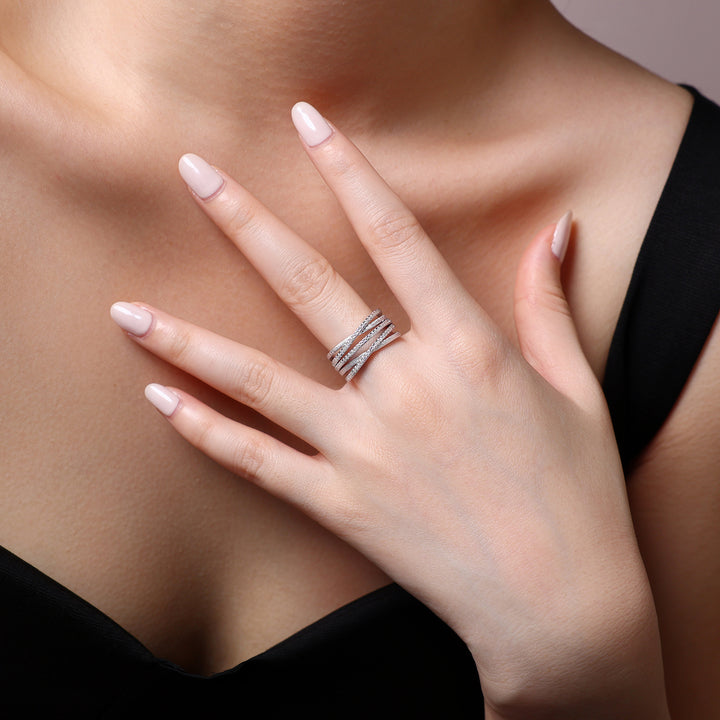 Luxury Minimalist Moissanite Ring – Platinum-Plated S925 Silver, GRA Certified, Customizable