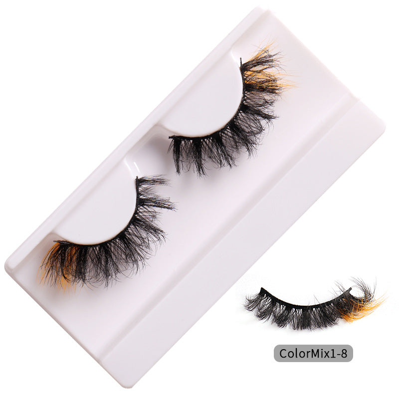 👁️✨ Fashion High Color Fried Curly Eyelashes – Thick Fluffy Faux Mink Lashes
