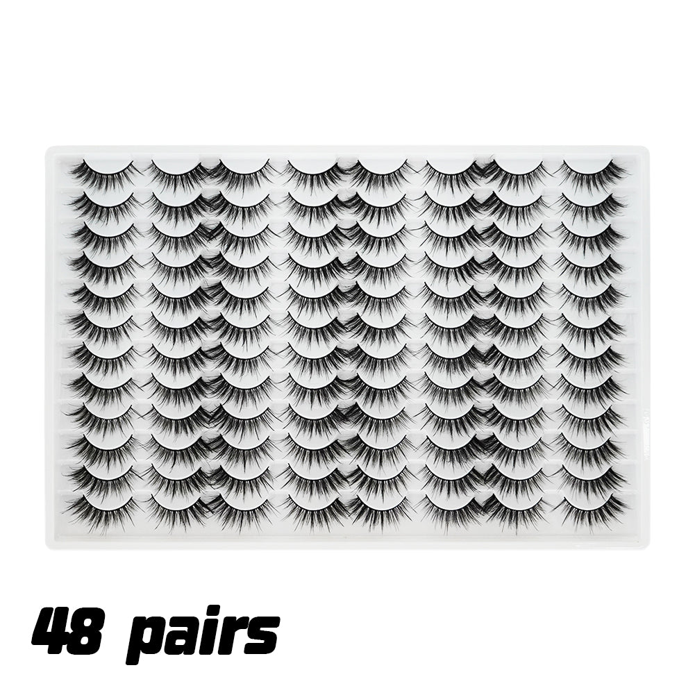 👁️✨ 3D Multi-Layered False Eyelashes – Soft Realistic & Comfortable Reusable Lashes