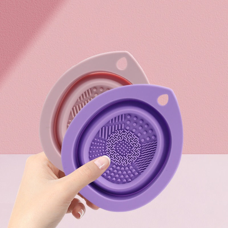 ✨ Folding Silicone Makeup Brush Cleaning Pad — Beauty Washing Tool 💄🧼