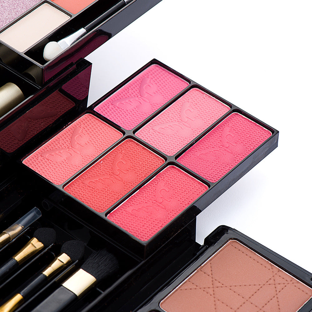 💄 36-Color Eye Makeup Set – Eyeshadow, Blush, Contour, Lip Gloss & Full Face Kit (Black Case) ✨