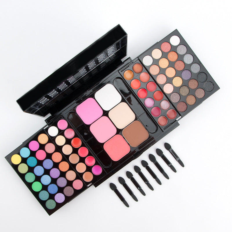 💄 78-Color Makeup Set – Eyeshadow, Lip Gloss, Blush, Foundation & Contour All-in-One Kit ✨