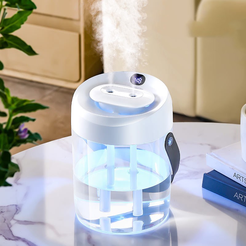 💧💨 2L Large Capacity Double Spray Humidifier | Dual Mist Ultrasonic Unit