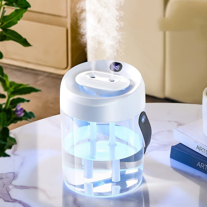 💧💨 2L Large Capacity Double Spray Humidifier | Dual Mist Ultrasonic Unit
