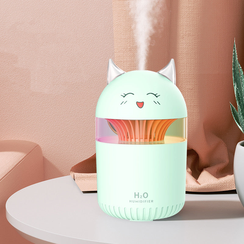 🐱💧 Cute Pet Humidifier | Silent Desktop Mist with Night Light 🌙✨