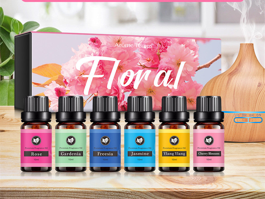 ✨ 16 Theme Atmosphere Flameless Essential Oil Set — 6 × 60ml 🌿💧