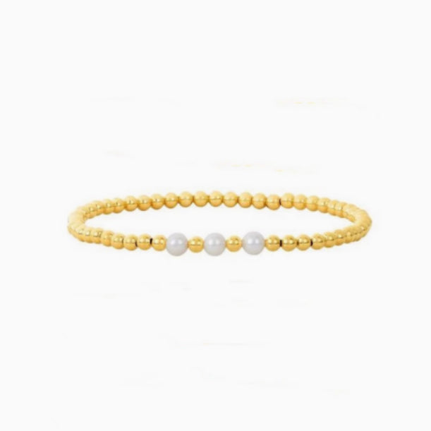 Simple & Versatile Baroque Freshwater Pearl Bracelet – Unisex Jewelry