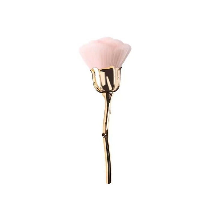 ✨ Rose Face Powder Makeup Brush — Soft Blending Beauty Tool 💄🌹