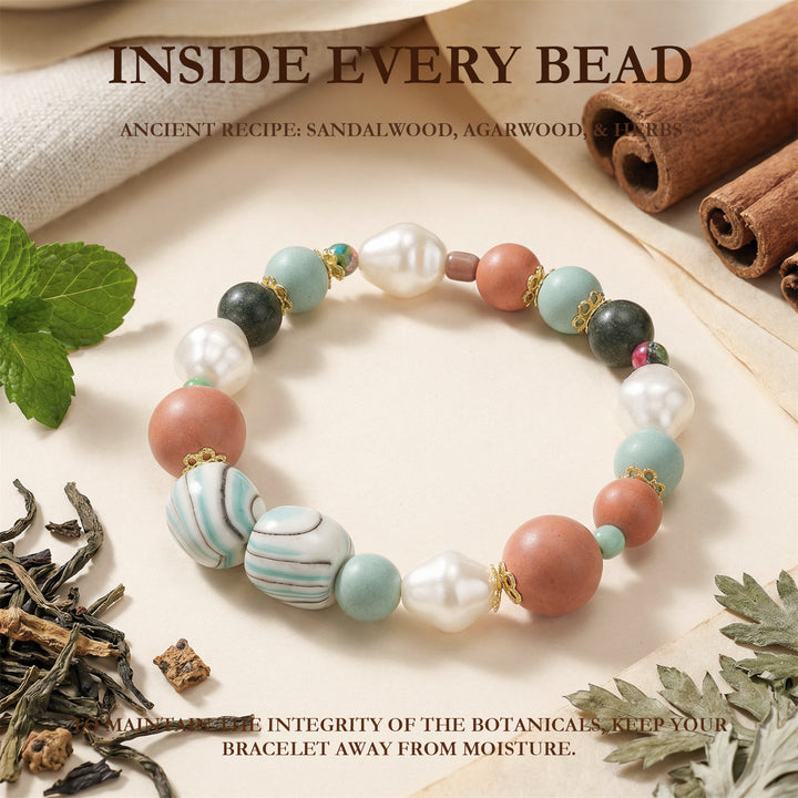 Chinese Herbal Bead Bracelet – Lightweight Wellness Jewelry