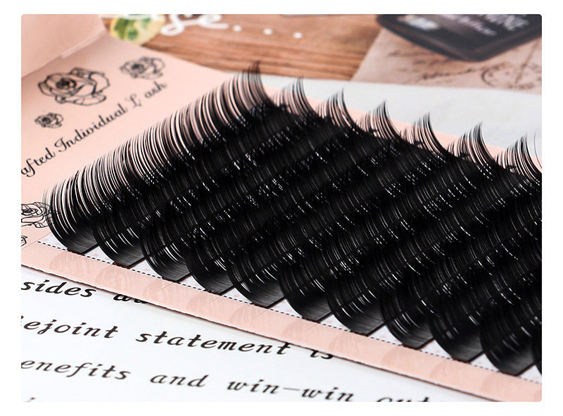 👁️✨ Grafting Eyelash – Single Dense Row Round Hair Planting Lash Extensions